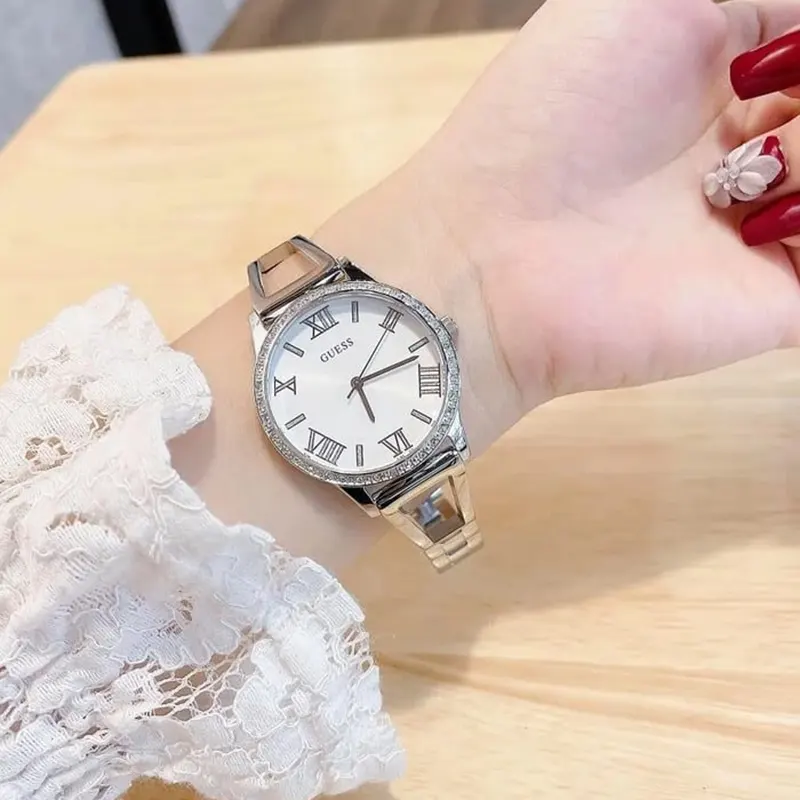 Guess Lucy Silver Dial Trendy Ladies Watch- W1208L1 Watch Shop BD
