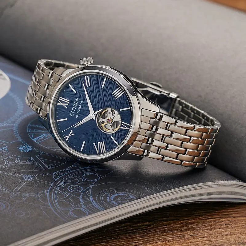 Citizen NH9130-84L Orologio Automatico Uomo - Quadrante Blu, Cassa Acciaio E Vetro Zaffiro - 4
