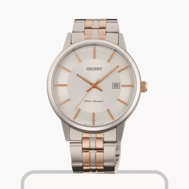 Orient Cuarzo Quartz Two-tone White Dial Men's Watch | FUNG8001W0