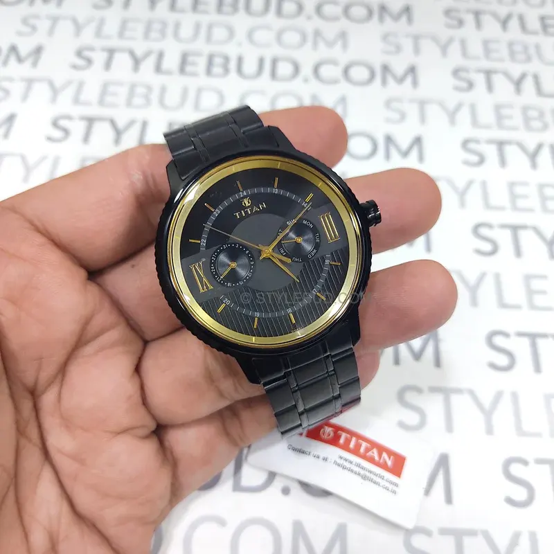 Titan Regalia Baron Black Dial Analog Men's Watch- 1743NM01