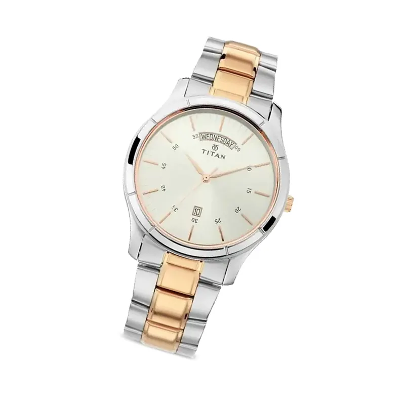 Titan Bandhan Silver Dial Special Couples Watch- 17672596KM01 - Main Image