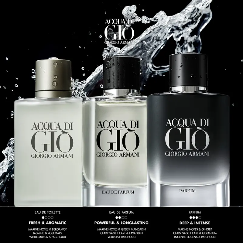 Pour Homme Gio Armani Men's Cologne Giorgio Armani Acqua Di