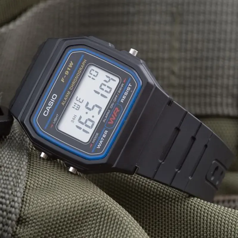 Casio Classic Retro Digital Dial Resin Watch- F-91W-1 Watch Shop BD