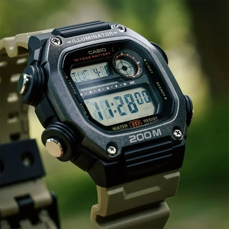 Casio Montre numérique pour homme avec cadran noir en résine - Dw-291Hx