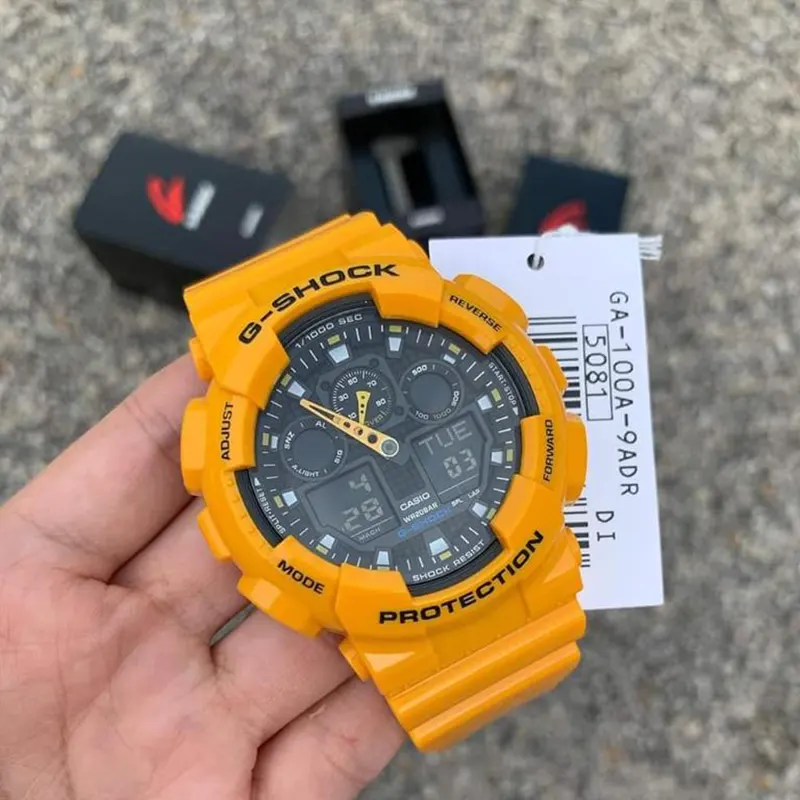 Ga 100a G Shock Watches Yellow Colour Ga 1000 Mens Yellow G Shock