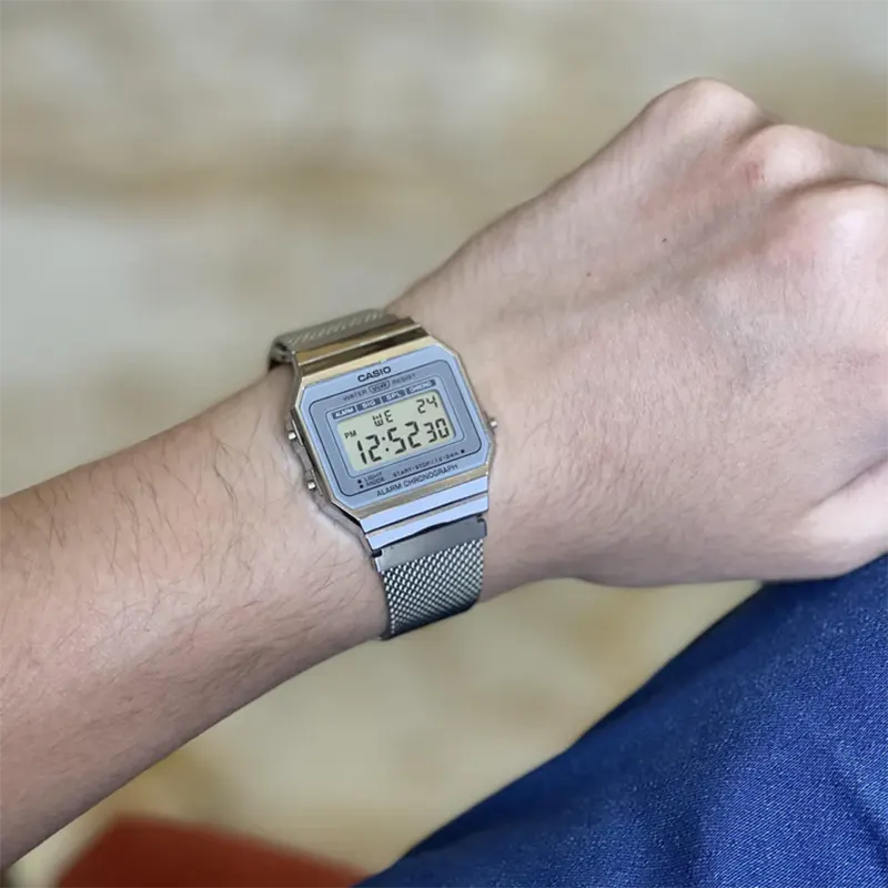 A700wm 7adf Casio Mesh Casio Vintage Japan Quartz Super Slim