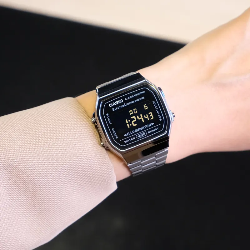 Casio Vintage Japan Quartz Black Digital Dial Watch- A168WGG-1B | Watch  Shop BD