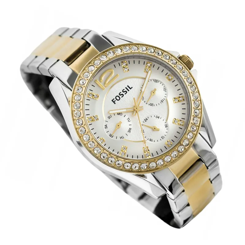 Fossil Riley Multifunction Two-Tone Ladies Watch- ES3204 Watch