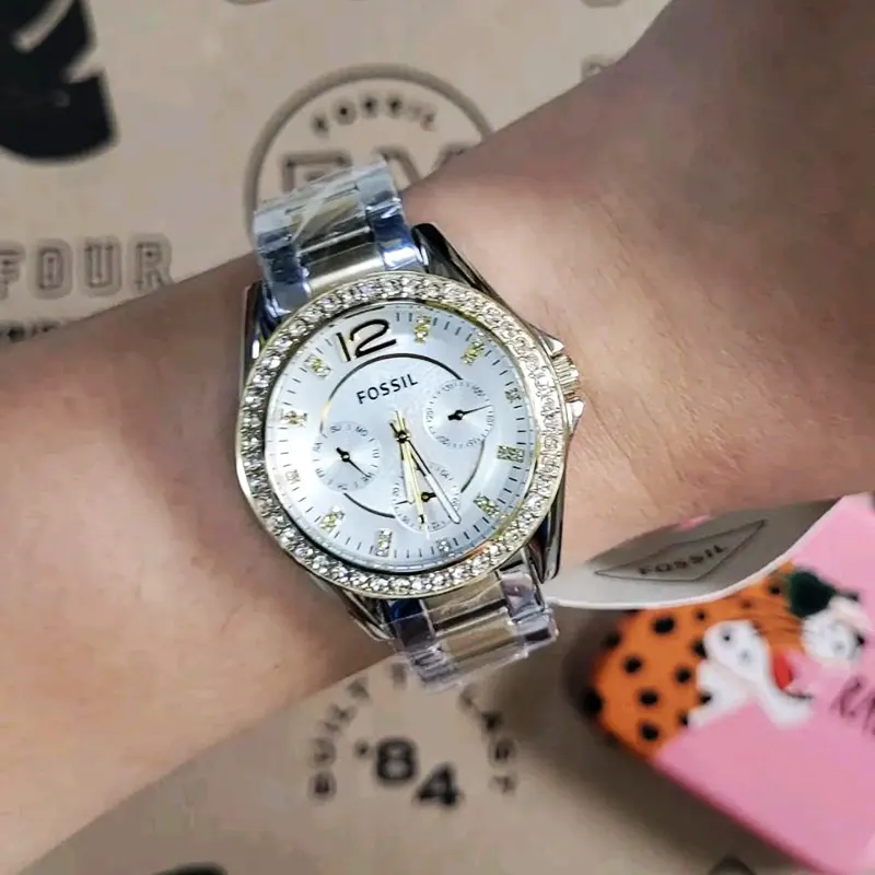 Fossil Riley Multifunction Two-Tone Ladies Watch- ES3204 Watch