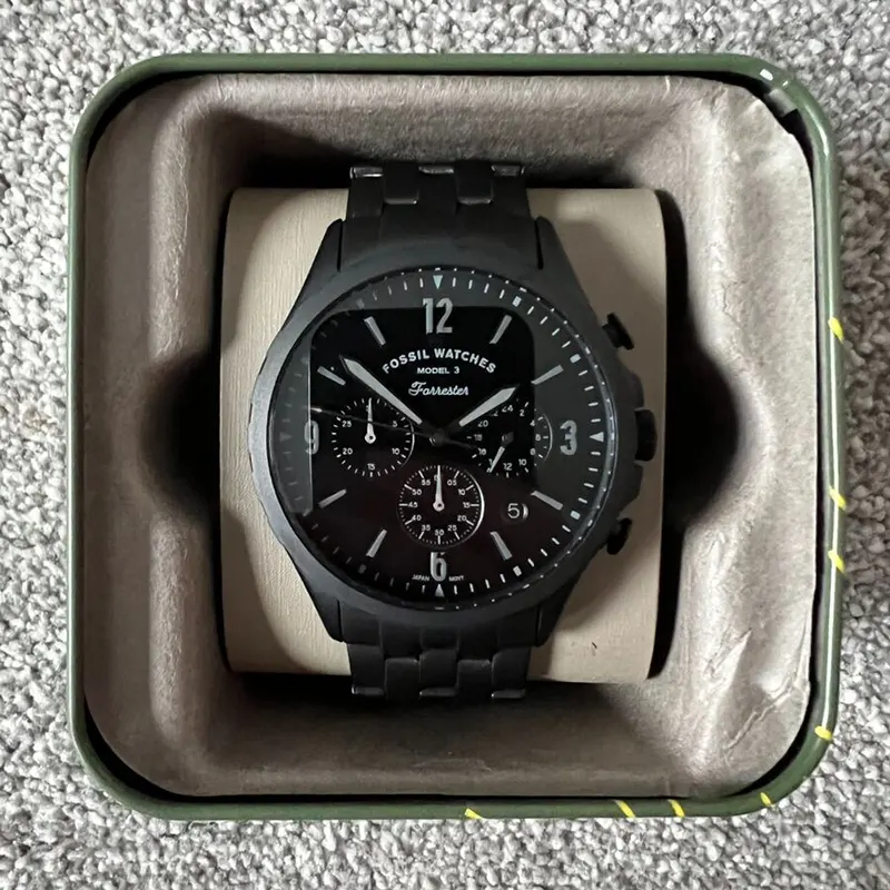 Fossil Forrester Chronograph Black Dial Quartz Men's Watch