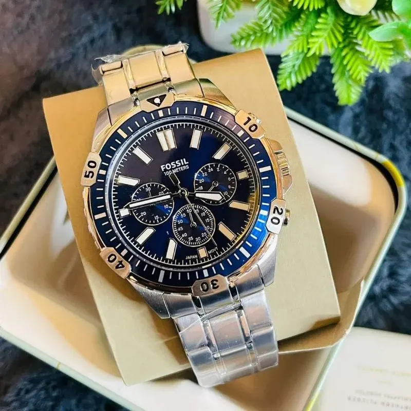 Fossil Garrett Chronograph Blue Dial Men's Watch FS5623 Watch