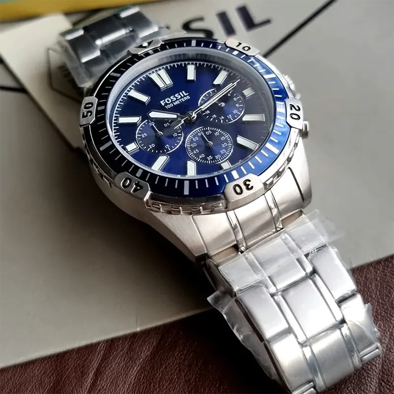 Fossil Garrett Chronograph Blue Dial Men's Watch FS5623 Watch