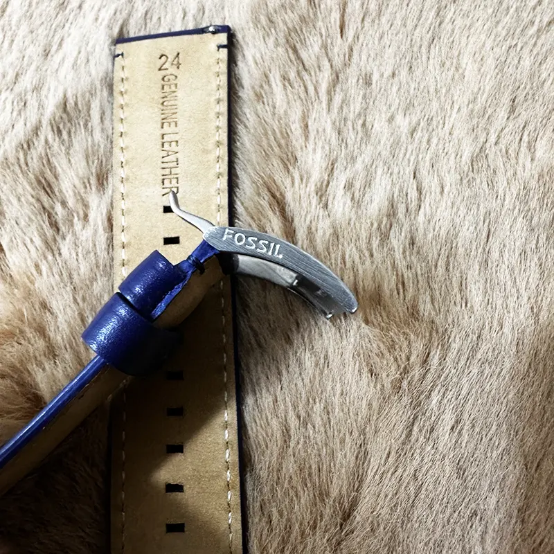 Genuine Leather 24mm Fossil Watch Band Genuine Leather For Fossil