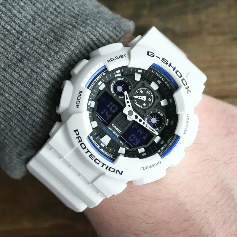 Ga 100b G Shock Ga 100 Change Time Casio G-Shock Dual-time Simple