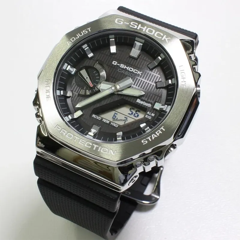 Ga 2100 Casio G Shock Steel Solar Casio G-Shock GBM-2100 Solar Powered Bluetooth Watch