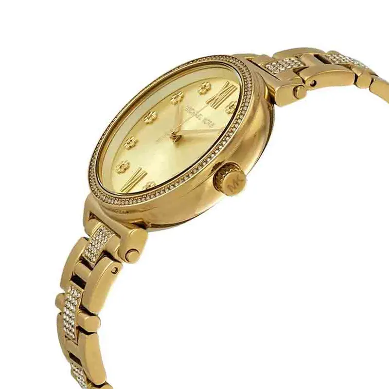 Michael Kors Gold-tone Dial Ladies Watch- MK3881