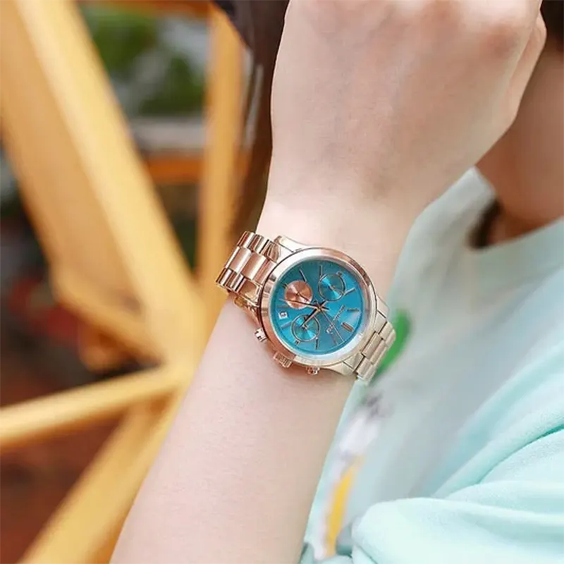 Blue Dial Runway Watch Michael Kors Slim Runway Blue Dial Ladies