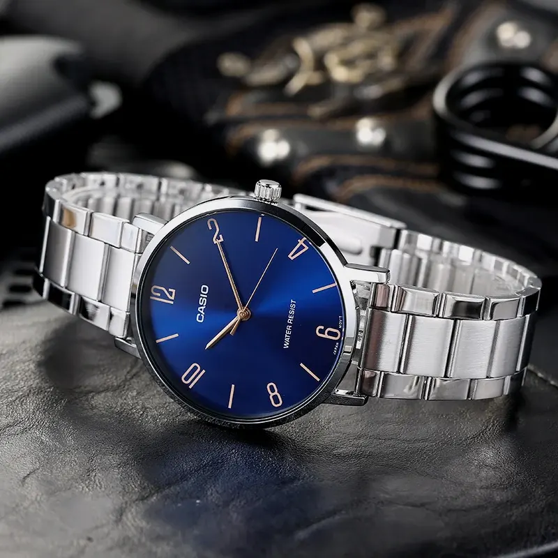 Casio Blue Dial Fashion Couple Watch- MTP/LTP-VT01D-2B2 Watch