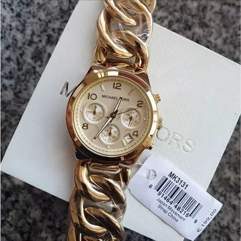 Michael Kors Runway Gold-tone Dial Ladies Watch- MK3131 Watch