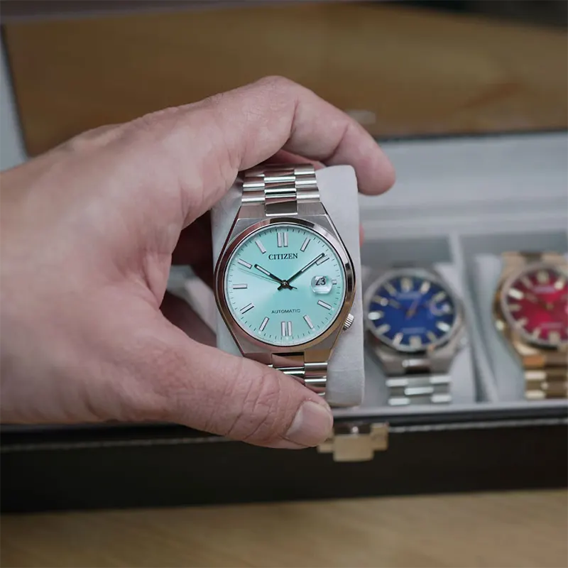 Citizen Tsuyosa Japan Automatic Tiffany Blue Dial Men's Watch