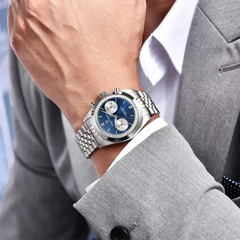 Pagani Design Mecha-Quartz Blue Dial Men's Watch- PD-1775 Watch