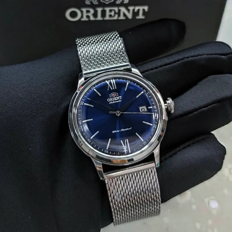 Orient Bambino Automatic Blue Dial Watch For Men's  | RA-AC0019L