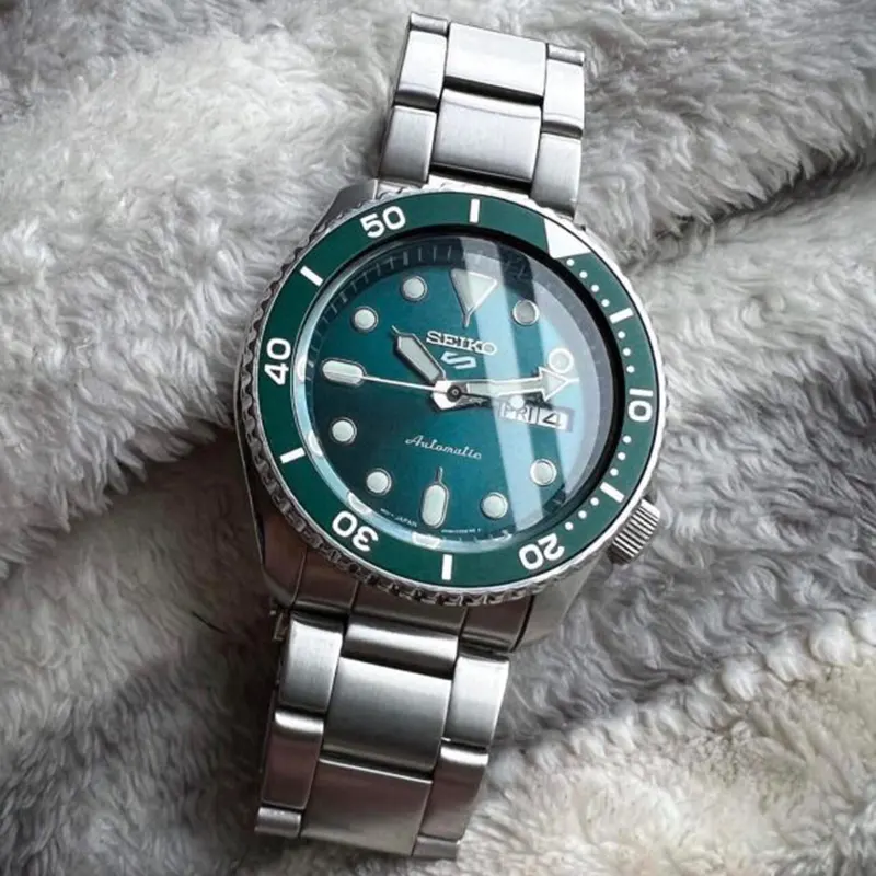 Seiko SRPD61K1 Orologio Analogico Uomo - Automatico, Quadrante Blu, Cinturino In Acciaio, Vetro Minerale - 2
