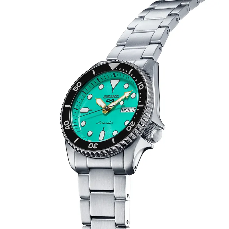Seiko Sports Automatic Tiffany Blue Dial Men's Watch- SRPK33K1