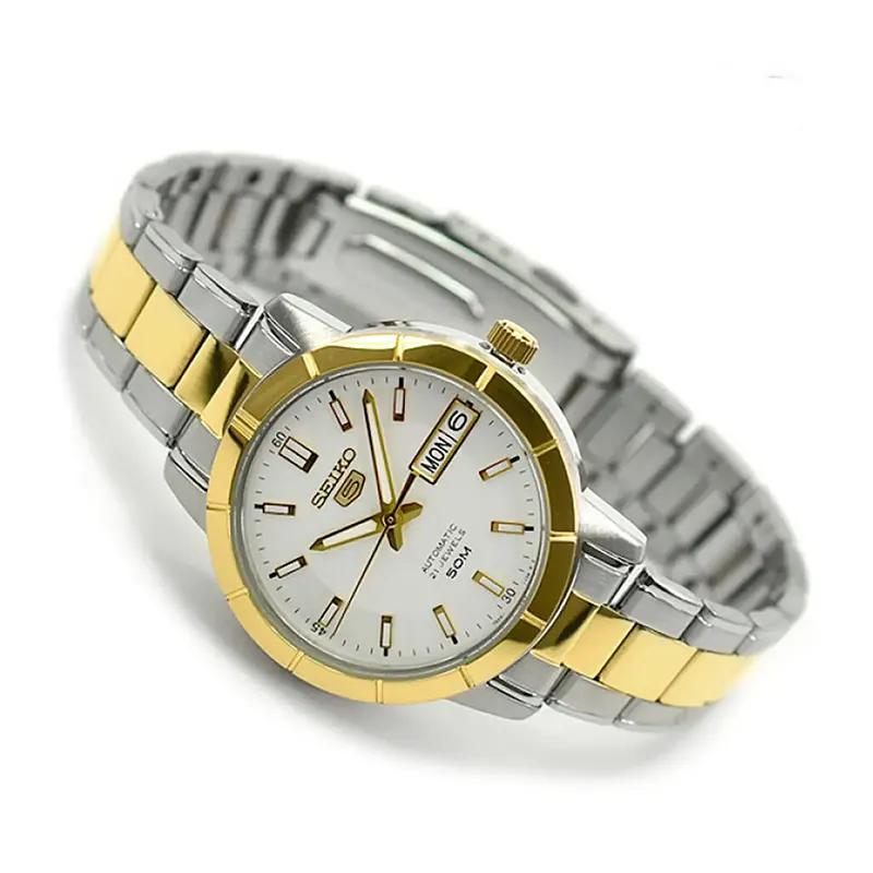 Seiko Silver 36mm Dial Two-Tone Ladies Watch- SNK892K1 Watch