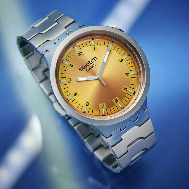 Swatch Bracelet Big Bold Irony Amber Sheen Watch SB07S103G Watch