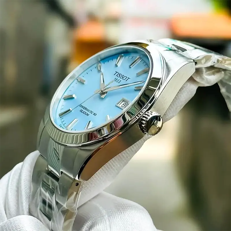 Blue Dial Tissot Powermatic 80 Silicium Price Tissot GENTLEMAN