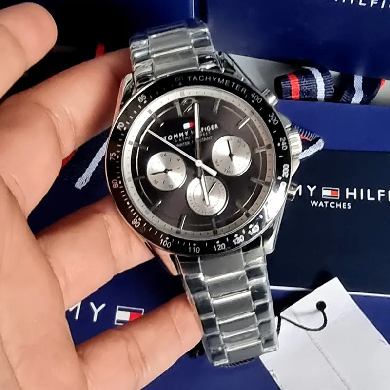 Tommy Hilfiger Luke Chronograph Black Dial Men's Watch- 1791120 - Main Image