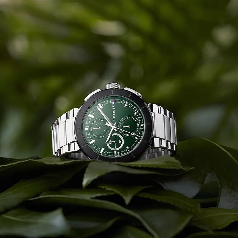 Tommy Hilfiger Multifunction Green Dial Men's Watch- 1792117