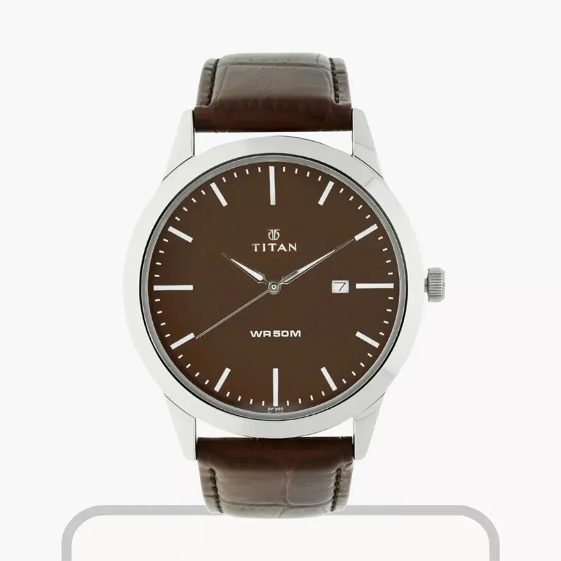 Titan Workwear Leather Strap Men's Watch- 1584SL04 Watch Shop BD