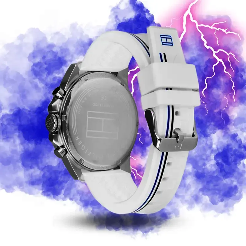 Tommy Hilfiger Decker Black Dial Silicone Men's Watch Watch