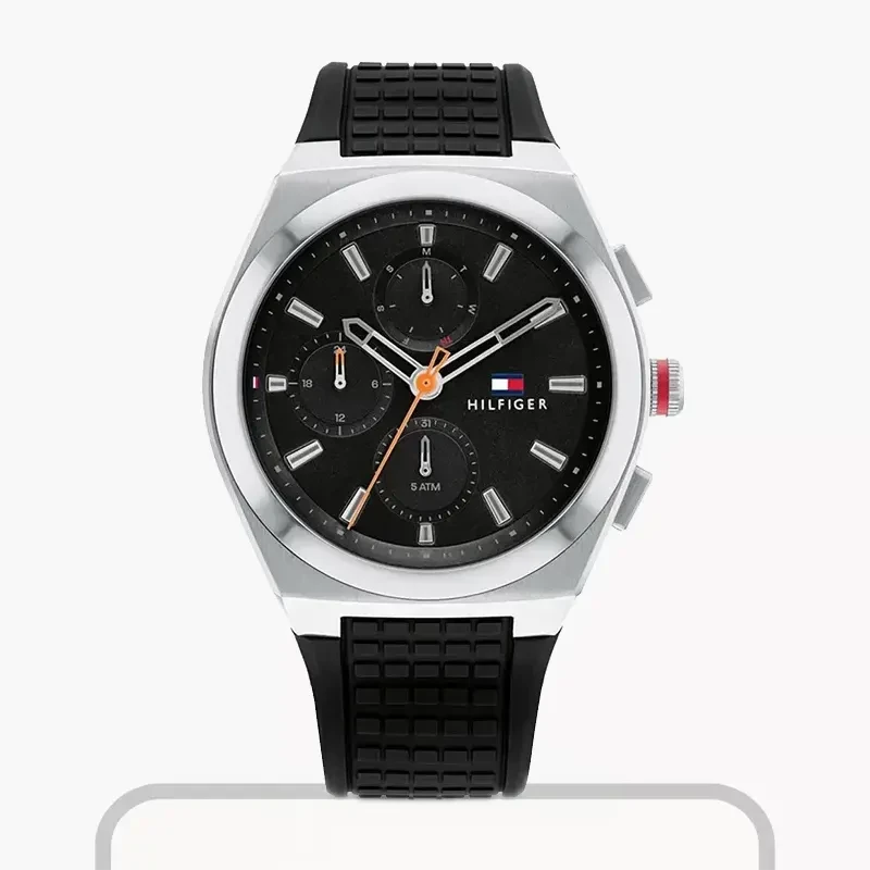 Tommy Hilfiger Harley Black Dial Leather Men's Watch Watch