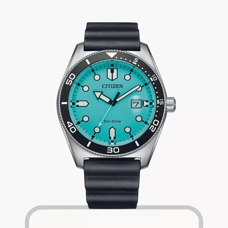 Citizen Eco-Drive Turquoise Tiffany Blue Dial Men's Watch- AW1760