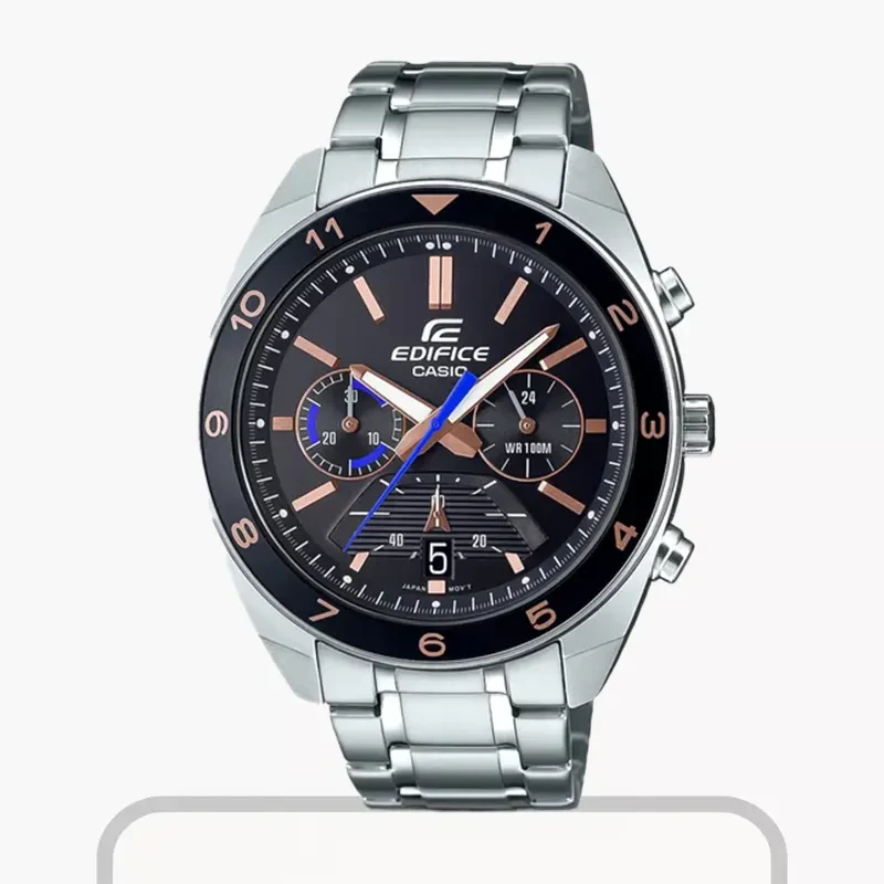 Casio Edifice Standard Chronograph Black Dial Men's Watch- EFV