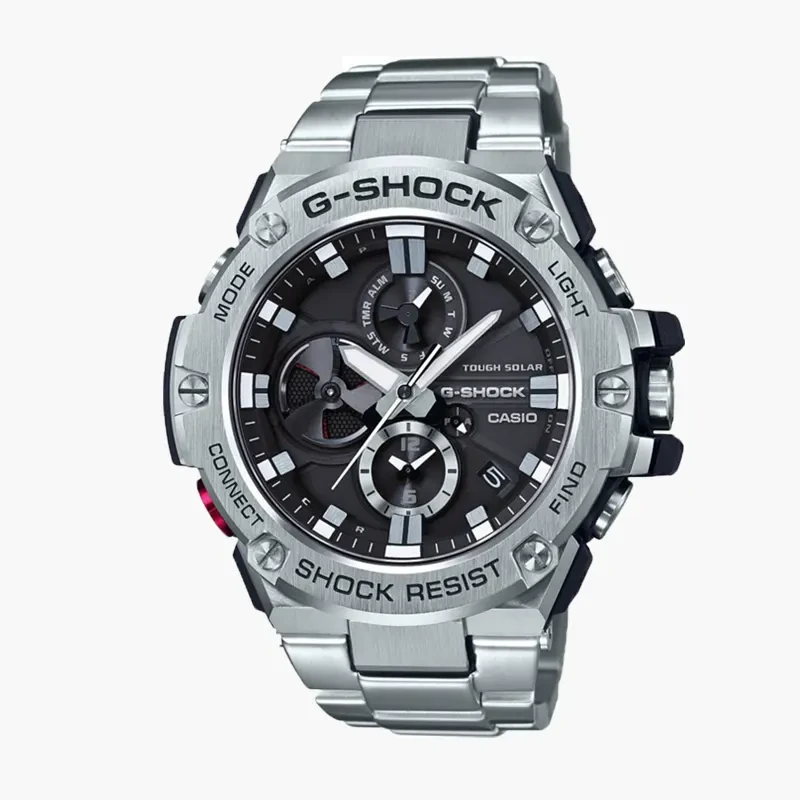 Casio G-Shock Tought Solar Power Black Dial Men's Watch- GST-B100D
