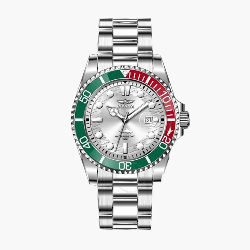 Invicta Pro Diver Quartz Silver Dial Men's Watch- 44714 Watch