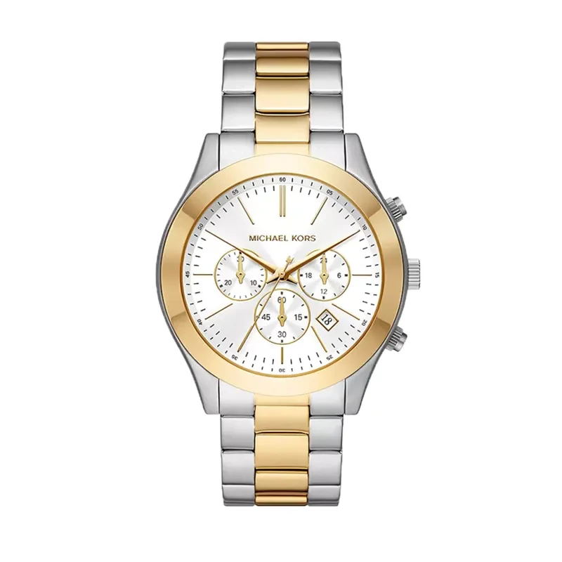 Michael Kors(MK) Slim Runway White Dial Men's Watch- MK8986