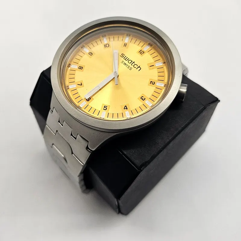 Swatch Bracelet Big Bold Irony Amber Sheen Watch SB07S103G Watch