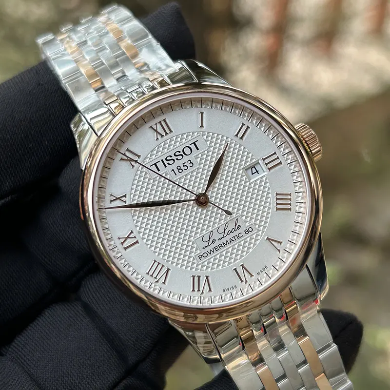 Tissot Le Locle Powermatic 80 Two-tone Men's Watch- T006.407.22.033.00 ...