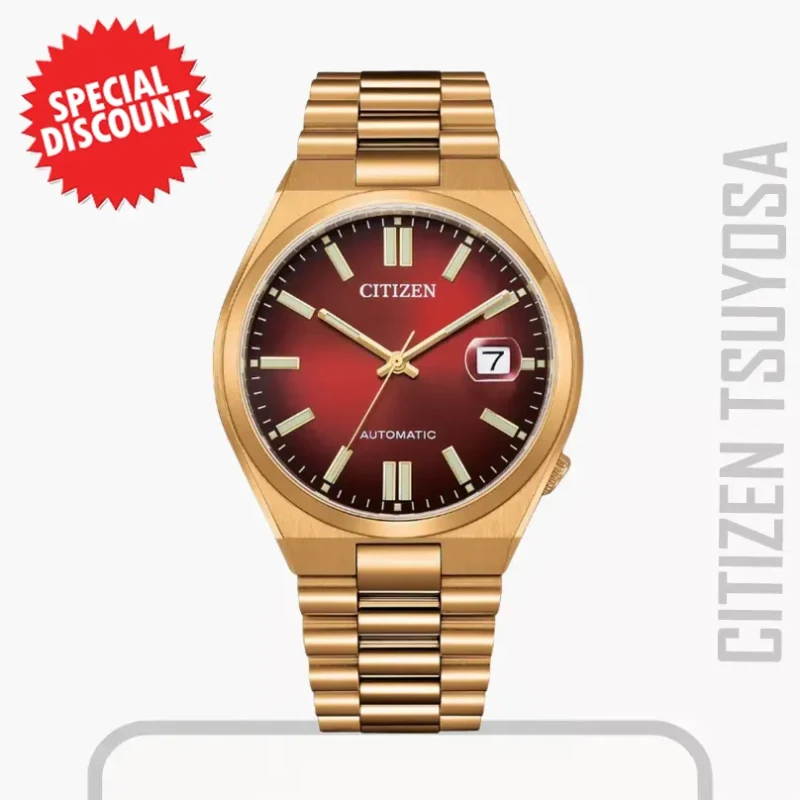 Citizen Tsuyosa Men’s  Automatic Red Brown Dial Watch | NJ0153-82X