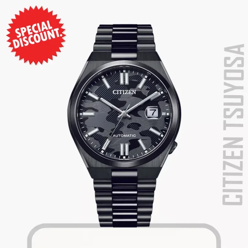 Citizen Tsuyosa Automatic Black Dial Men's  Watch- NJ0155-87E