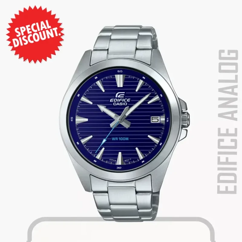 Casio Edifice Men's Watch  Blue Dial Analog | EFV-140D-2AV