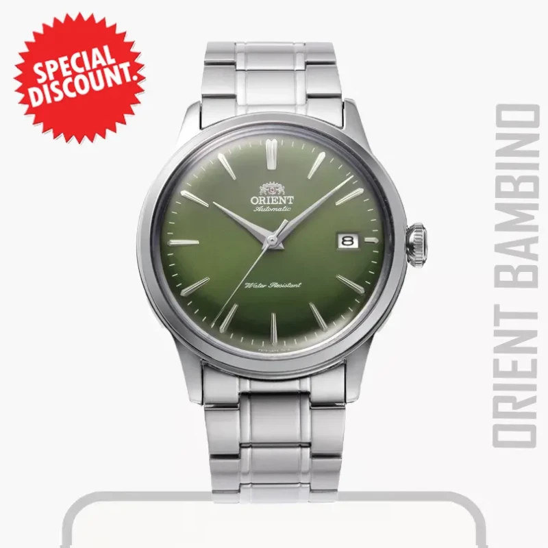 Orient Bambino Version 7 Automatic Green Dial Classic Men's Watch- RA-AC0M09E