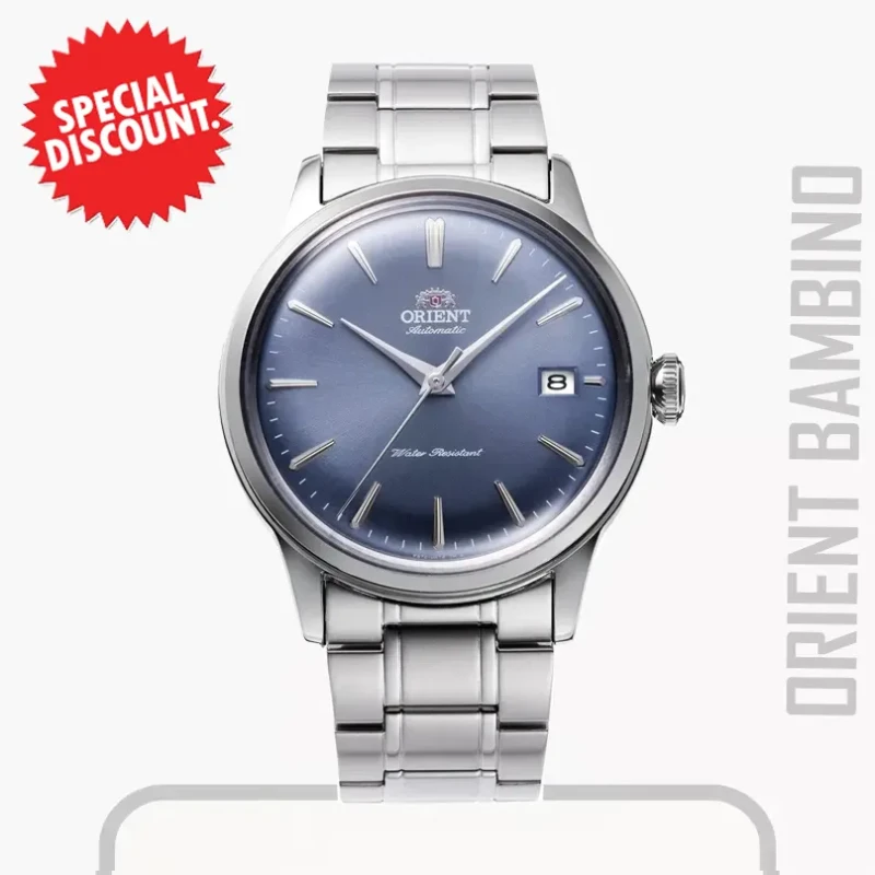 Orient Bambino Version 7 Blue Dial Classic Men's Watch- RA-AC0M10L