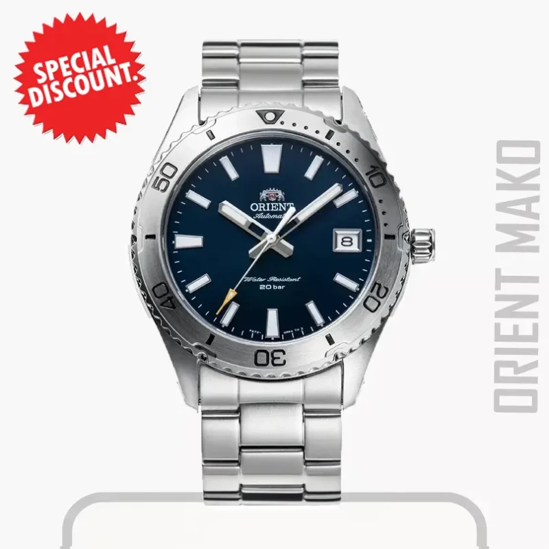 Orient Mako 40 Automatic Blue Dial Men's Watch- RA-AC0Q02L