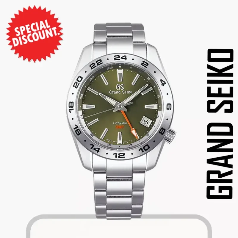 Grand Seiko Men’s GMT Green Dial Automatic  Watch- SBGM247